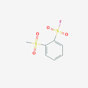 molecular formula C7H7FO4S2 B1471030 2-Methanesulfonylbenzenesulfonyl fluoride CAS No. 1373233-41-0