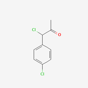 molecular formula C9H8Cl2O B14710324 1-Chloro-1-(4-chlorophenyl)propan-2-one CAS No. 23022-80-2