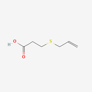 molecular formula C6H10O2S B14710359 3-(Allylsulfanyl)propanoic acid CAS No. 23349-98-6