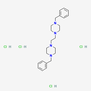 molecular formula C24H38Cl4N4 B14710365 Piperazine, 1,1'-dibenzyl-4,4'-ethylenedi-, tetrahydrochloride CAS No. 23111-67-3