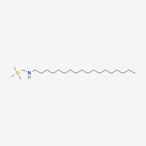 molecular formula C22H49NSi B14710389 N-[(Trimethylsilyl)methyl]octadecan-1-amine CAS No. 18754-43-3