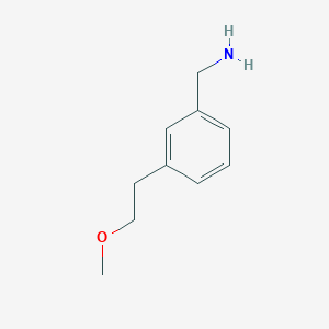 molecular formula C10H15NO B1471041 3-(2-Methoxyethyl)benzylamine CAS No. 1061650-42-7