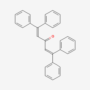 molecular formula C29H22O B14710411 1,1,5,5-Tetraphenylpenta-1,4-dien-3-one CAS No. 21086-26-0