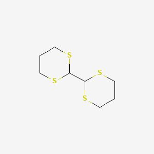 molecular formula C8H14S4 B14710412 2,2'-Bi-1,3-dithiane CAS No. 21875-49-0