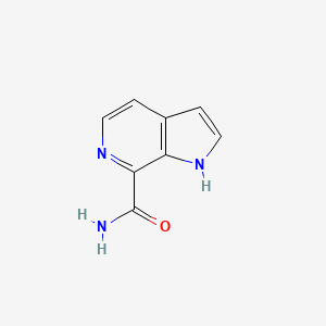 molecular formula C8H7N3O B1471043 1H-pyrrolo[2,3-c]pyridine-7-carboxamide CAS No. 1448259-11-7