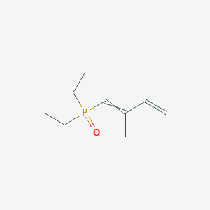 molecular formula C9H17OP B14710460 Diethyl(2-methylbuta-1,3-dien-1-yl)oxo-lambda~5~-phosphane CAS No. 21313-66-6