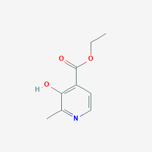 molecular formula C9H11NO3 B14710488 Ethyl 3-hydroxy-2-methylpyridine-4-carboxylate CAS No. 13602-95-4