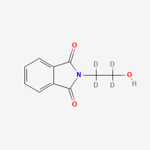 molecular formula C10H9NO3 B1471049 N-(2-hydroxy-1,1,2,2-tetradeuterioethyl)-phthalimide CAS No. 1158815-45-2