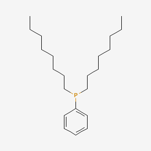 molecular formula C22H39P B14710504 Dioctyl(phenyl)phosphane CAS No. 14086-46-5