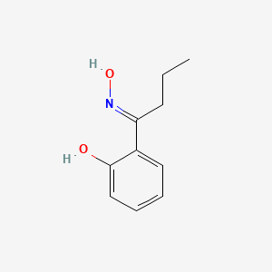 molecular formula C10H13NO2 B14710525 2'-Hydroxybutyrophenone oxime 