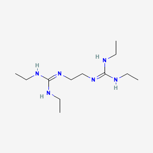 molecular formula C12H28N6 B14710526 N'',N'''-Ethane-1,2-diylbis(N,N'-diethylguanidine) CAS No. 13561-03-0