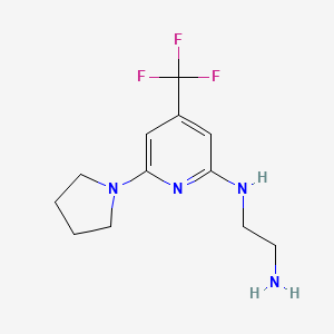 N*1*-(6-Pyrrolidin-1-yl-4-(trifluoromethy)pyridin-2-yl)ethane-1,2-diamine