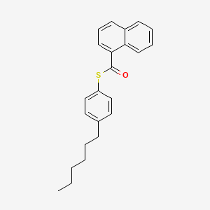 molecular formula C23H24OS B14710560 S-(4-Hexylphenyl) naphthalene-1-carbothioate CAS No. 24197-81-7