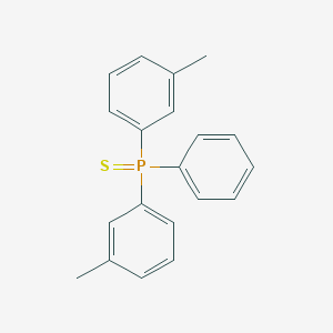 molecular formula C20H19PS B14710589 Bis(3-methylphenyl)(phenyl)sulfanylidene-lambda~5~-phosphane CAS No. 20676-76-0