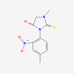 1-Methyl-3-(4-methyl-2-nitrophenyl)-2-thioxoimidazolidin-4-one