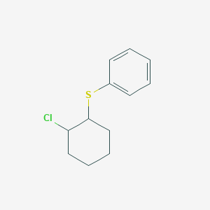 molecular formula C12H15ClS B14710604 [(2-Chlorocyclohexyl)sulfanyl]benzene CAS No. 14032-03-2