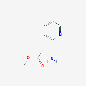 molecular formula C10H14N2O2 B1471065 Methyl 3-amino-3-(pyridin-2-yl)butanoate CAS No. 1535472-07-1