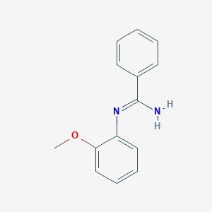 molecular formula C14H14N2O B14710655 N-(o-Methoxyphenyl)benzamidine CAS No. 23557-77-9