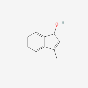 molecular formula C10H10O B14710675 1H-Inden-1-ol, 3-methyl- CAS No. 23417-85-8