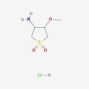 (4-Methoxy-1,1-dioxidotetrahydro-3-thienyl)amine hydrochloride