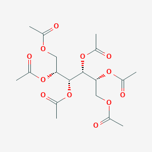 molecular formula C18H26O12 B147107 Hexa-O-acetyl-D-mannitol CAS No. 642-00-2