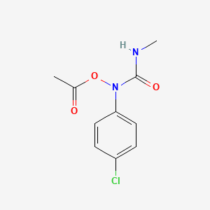 molecular formula C10H11ClN2O3 B14710730 Hydroxylamine, O-acetyl-N-(p-chlorophenyl)-N-(methylcarbamoyl)- CAS No. 22169-00-2