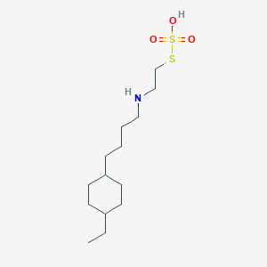 molecular formula C14H29NO3S2 B14710808 S-2-((4-(4-Ethylcyclohexyl)butyl)amino)ethyl thiosulfate CAS No. 21209-10-9