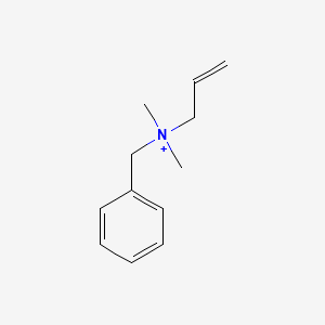 molecular formula C12H18N+ B14710825 Benzyl-dimethyl-prop-2-enylazanium CAS No. 22100-10-3