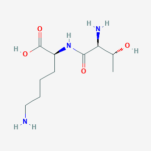 molecular formula C10H21N3O4 B14710840 L-Lysine, L-threonyl- CAS No. 23161-31-1