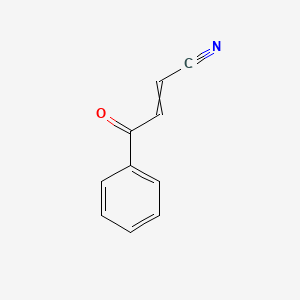 molecular formula C10H7NO B14710851 4-Oxo-4-phenylbut-2-enenitrile CAS No. 13125-52-5