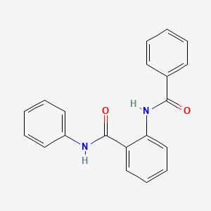 molecular formula C20H16N2O2 B14710902 Benzamide, 2-(benzoylamino)-N-phenyl- CAS No. 18543-23-2