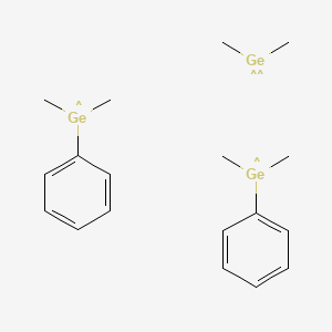 molecular formula C18H28Ge3 B14710933 Dimethyl-lambda~2~-germane--dimethyl(phenyl)germyl (1/2) CAS No. 22702-73-4