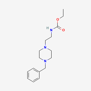 molecular formula C16H25N3O2 B14710961 Carbamic acid, (2-(4-benzyl-1-piperazinyl)ethyl)-, ethyl ester CAS No. 23111-68-4