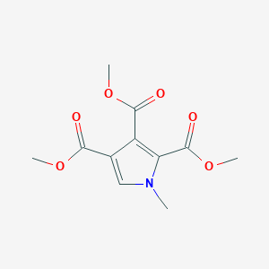 molecular formula C11H13NO6 B14710970 Trimethyl 1-methyl-1H-pyrrole-2,3,4-tricarboxylate CAS No. 23893-69-8