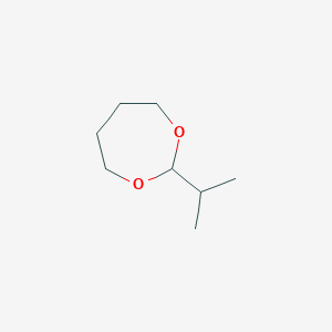 molecular formula C8H16O2 B14710978 2-(Propan-2-yl)-1,3-dioxepane CAS No. 15351-37-8
