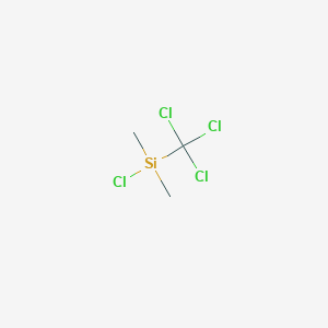 molecular formula C3H6Cl4Si B14710990 Chloro(dimethyl)(trichloromethyl)silane CAS No. 18171-30-7