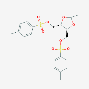 molecular formula C₂₁H₂₆O₈S₂ B147110 (-)-1,4-di-O-Tosyl-2,3-O-isopropylidene-L-threitol CAS No. 37002-45-2