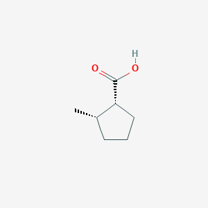 molecular formula C7H12O2 B14711062 (1R,2S)-2-Methylcyclopentane-1-carboxylic acid CAS No. 18335-62-1