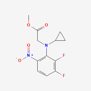 Methyl 2-[cyclopropyl(2,3-difluoro-6-nitrophenyl)amino]acetate