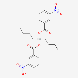 molecular formula C22H26N2O8Sn B14711116 Dibutylbis[(3-nitrobenzoyl)oxy]stannane CAS No. 15081-81-9