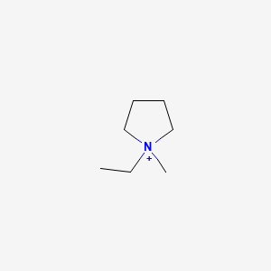 molecular formula C7H16N+ B14711122 1-Ethyl-1-methylpyrrolidinium CAS No. 15302-90-6