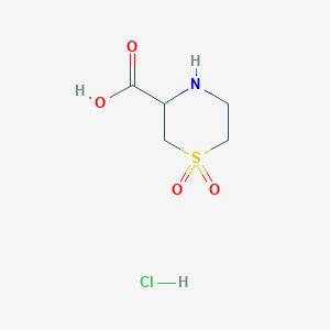 1,1-Dioxo-1lambda6-thiomorpholine-3-carboxylic acid hydrochloride