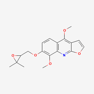 molecular formula C18H19NO5 B14711160 Anhydroevoxine CAS No. 24099-25-0
