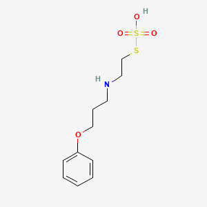 molecular formula C11H17NO4S2 B14711166 S-2-((3-Phenoxypropyl)amino)ethyl thiosulfate CAS No. 21224-68-0