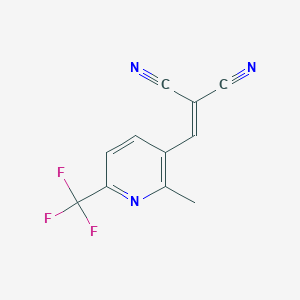 {[2-Methyl-6-(trifluoromethyl)pyridin-3-yl]methylene}malononitrile