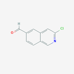 molecular formula C10H6ClNO B1471126 3-Chloroisoquinoline-6-carbaldehyde CAS No. 1337880-76-8