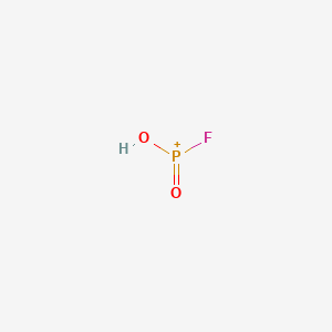 molecular formula FHO2P+ B14711277 Fluoro(hydroxy)oxophosphanium CAS No. 14939-29-8