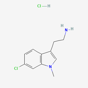 2-(6-chloro-1-methyl-1H-indol-3-yl)ethan-1-amine hydrochloride