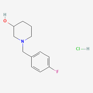 1-[(4-Fluorophenyl)methyl]piperidin-3-ol hydrochloride