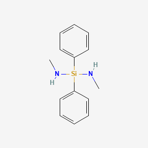 molecular formula C14H18N2Si B14711342 N,N'-Dimethyl-1,1-diphenylsilanediamine CAS No. 13811-40-0